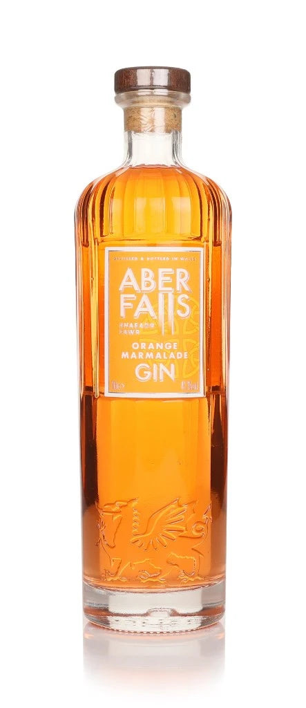 Aber Falls Orange Marmalade Gin 70cl bottle on a white background
