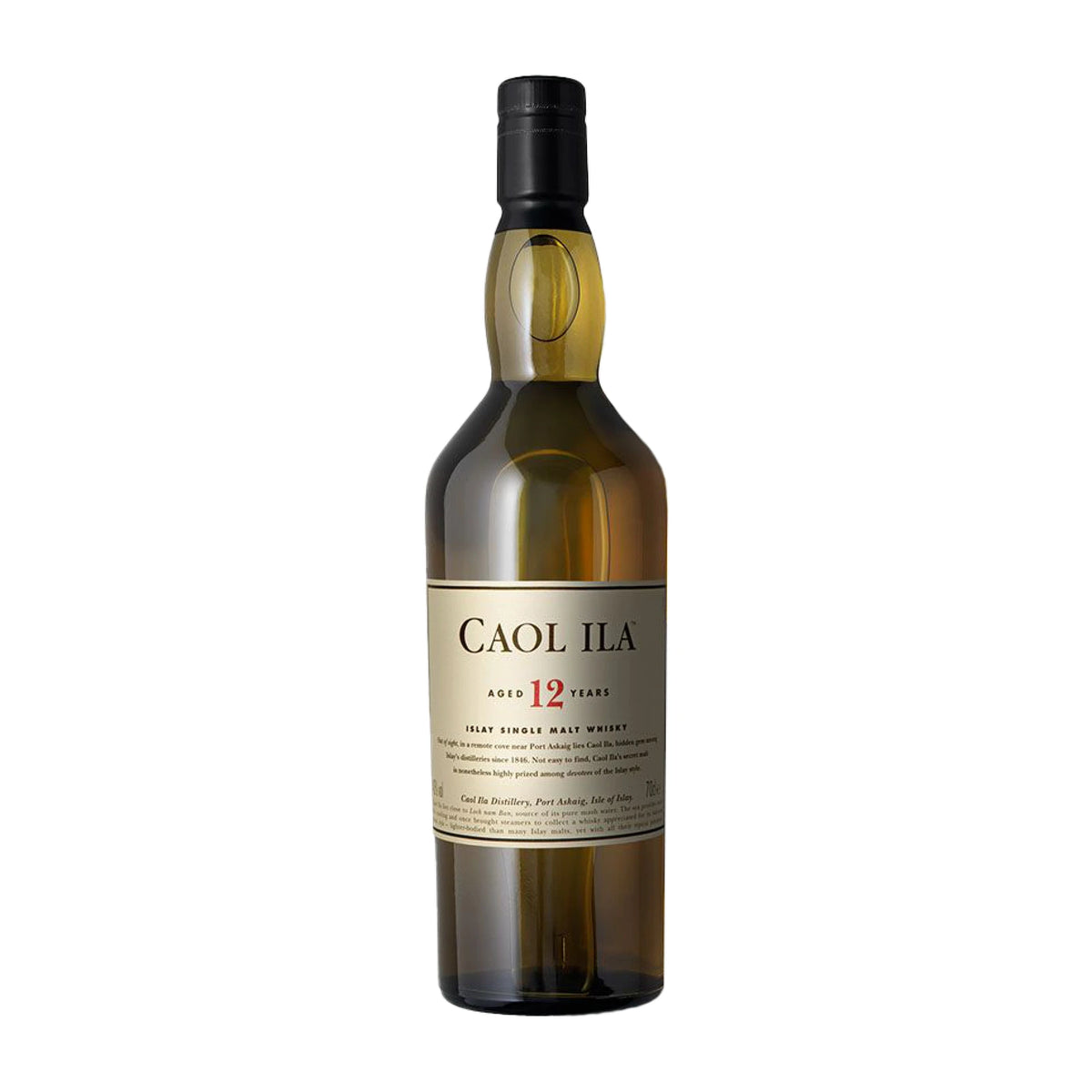 Caol Ila 12 Year Old Islay Single Malt Scotch Whisky bottle, 70cl