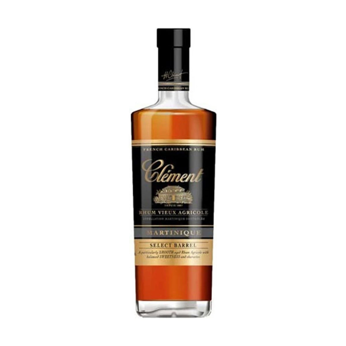 Clément Select Barrel Rhum Vieux Agricole 70cl bottle on a white background