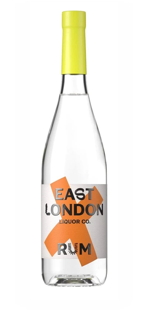 East London Liquor Co. Rum, 70cl bottle on a white background