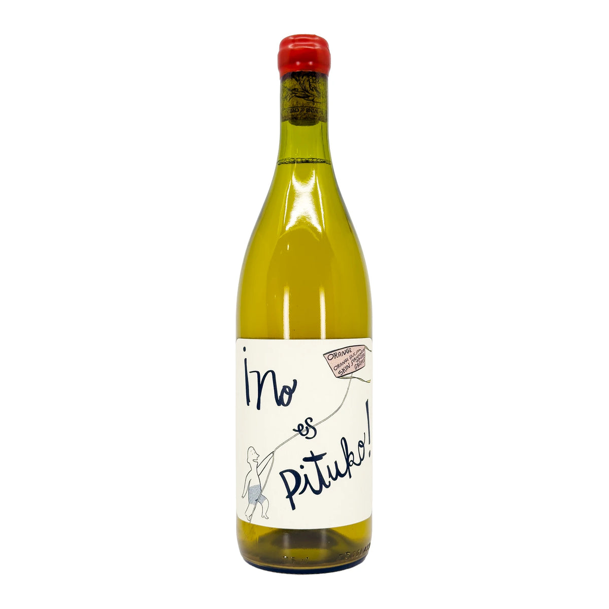 Echeverria No Es Pituko orange skin-contact wine bottle, Curico Valley, Chile, 75cl