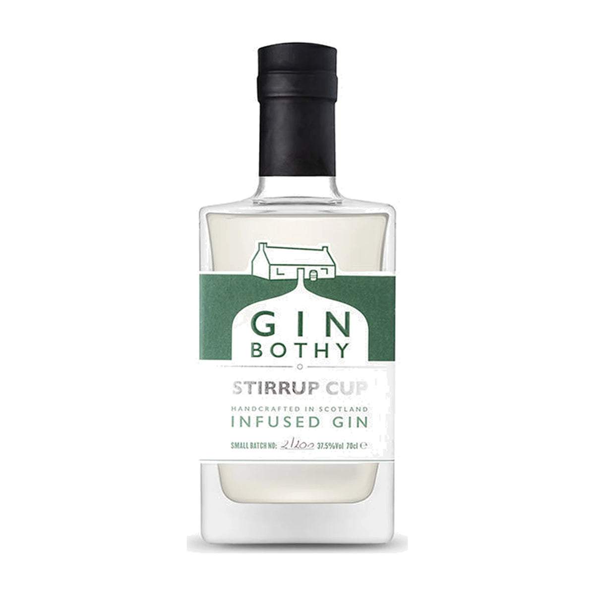 Gin Bothy Stirrup Cup Infused Gin 70cl bottle with green label