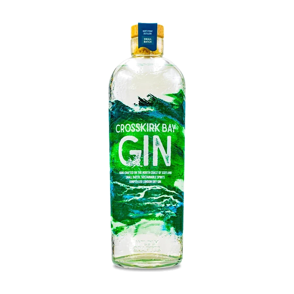 North Point Crosskirk Bay Gin, 70cl bottle on a white background