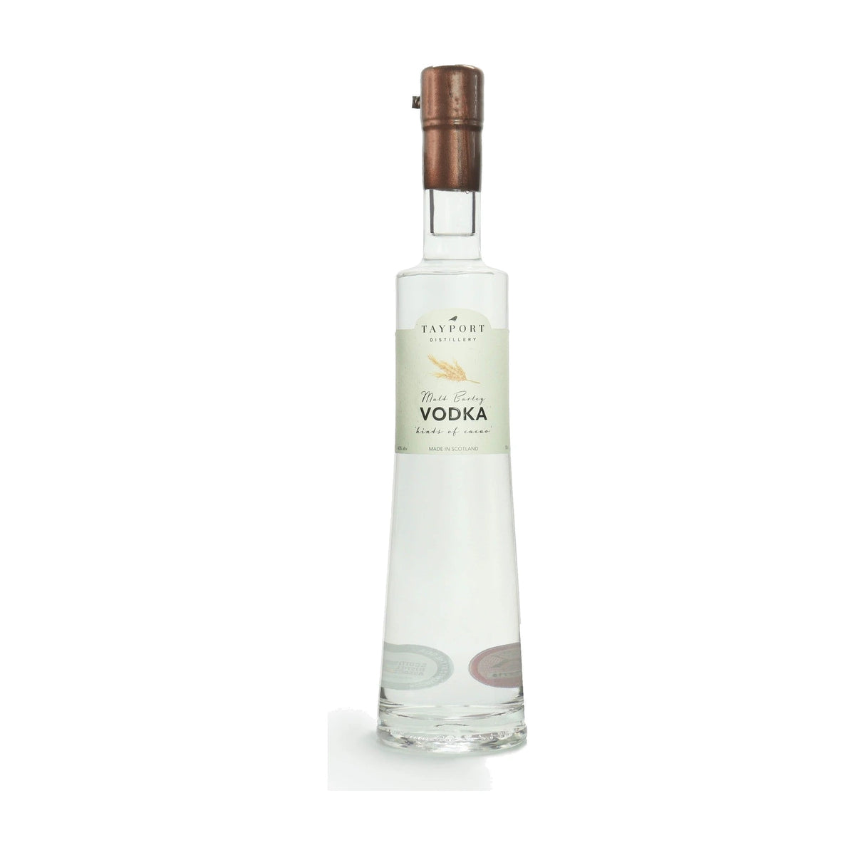 Tayport Distillery Malt Barley Vodka 50cl bottle on a white background