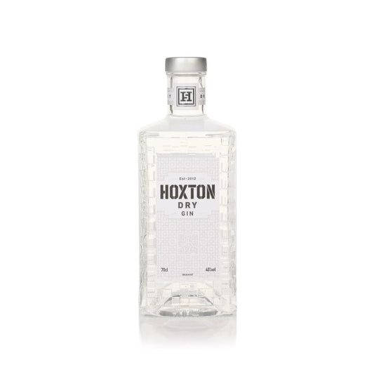 Bottle of Hoxton Dry Gin 70cl on a white background