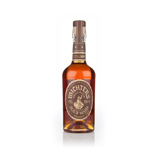 Bottle of Michter's US*1 Original Sour Mash Whiskey 70cl on a white background