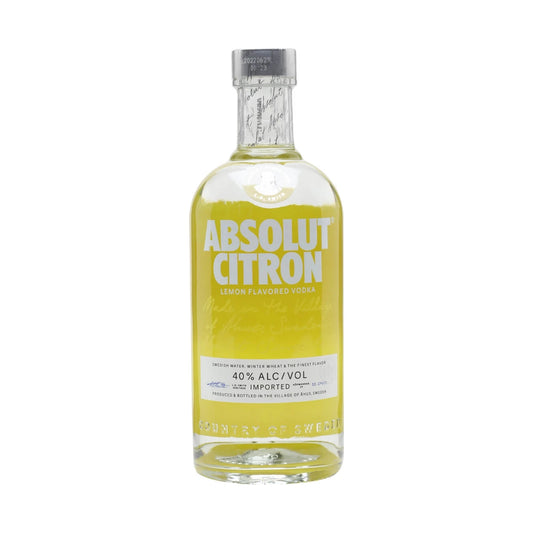 Absolut Citron Vodka 70cl bottle on a white background