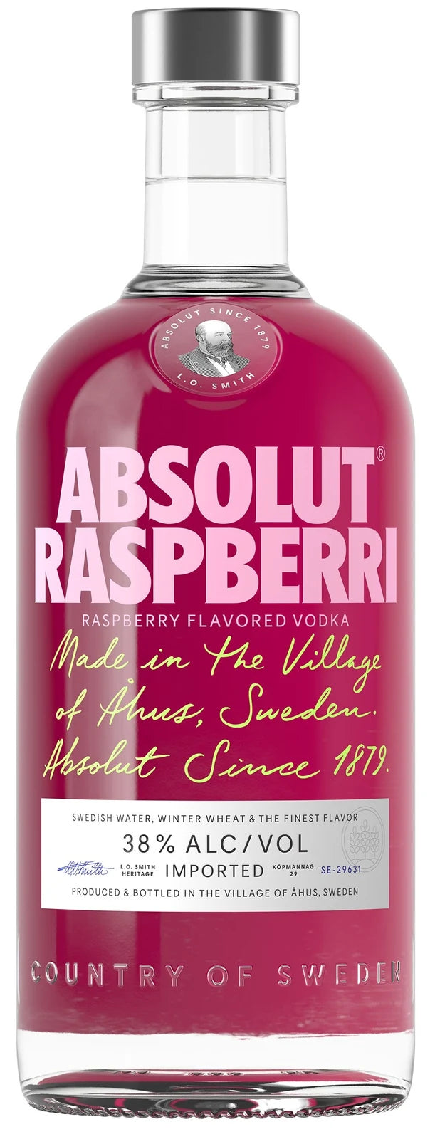 Bottle of Absolut Raspberri Vodka, 70cl