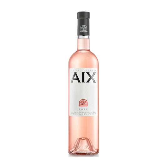 AIX Rose, Coteaux d'Aix-en-Provence 75cl bottle on a white background