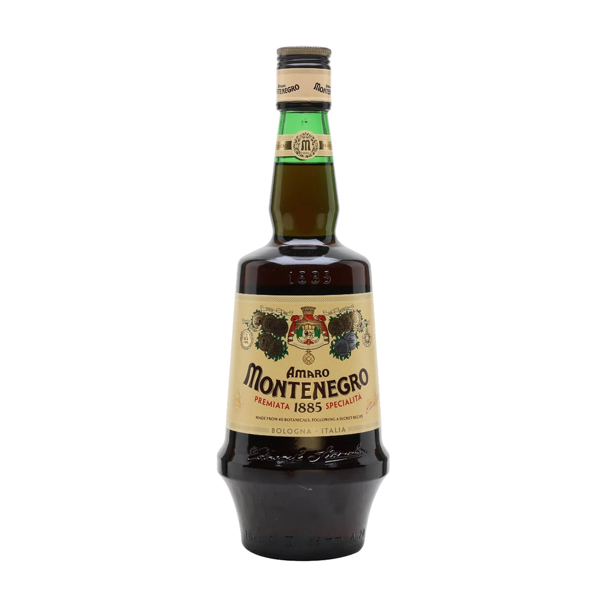 Amaro Montenegro Liqueur 70cl bottle on a white background