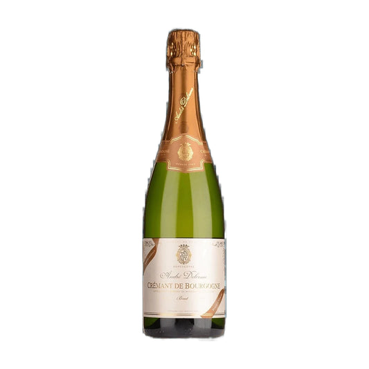 André Delorme Crémant de Bourgogne Brut NV, 75cl bottle on a white background