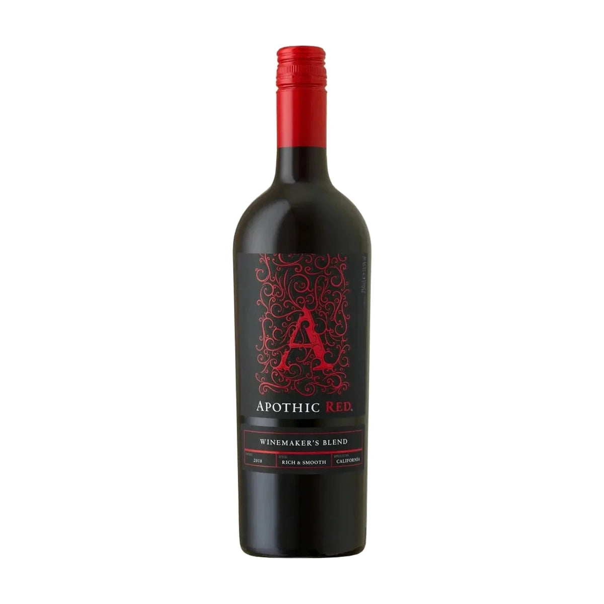 Apothic Red Winemaker's Blend, California, 75cl bottle on a white background