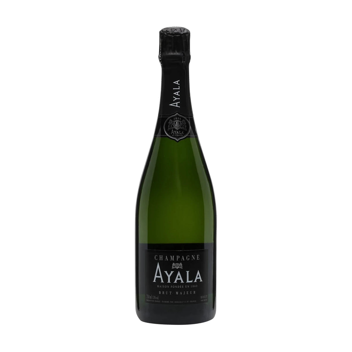 Ayala Brut Majeur NV Champagne, 75cl bottle on a white background