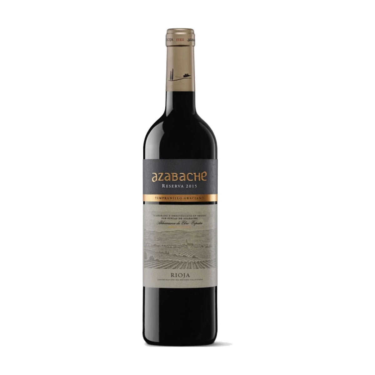 Azabache Rioja Reserva, 75cl bottle on a white background