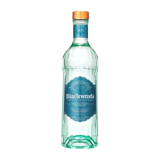 Blackwoods Premium Grain Vodka bottle on white background