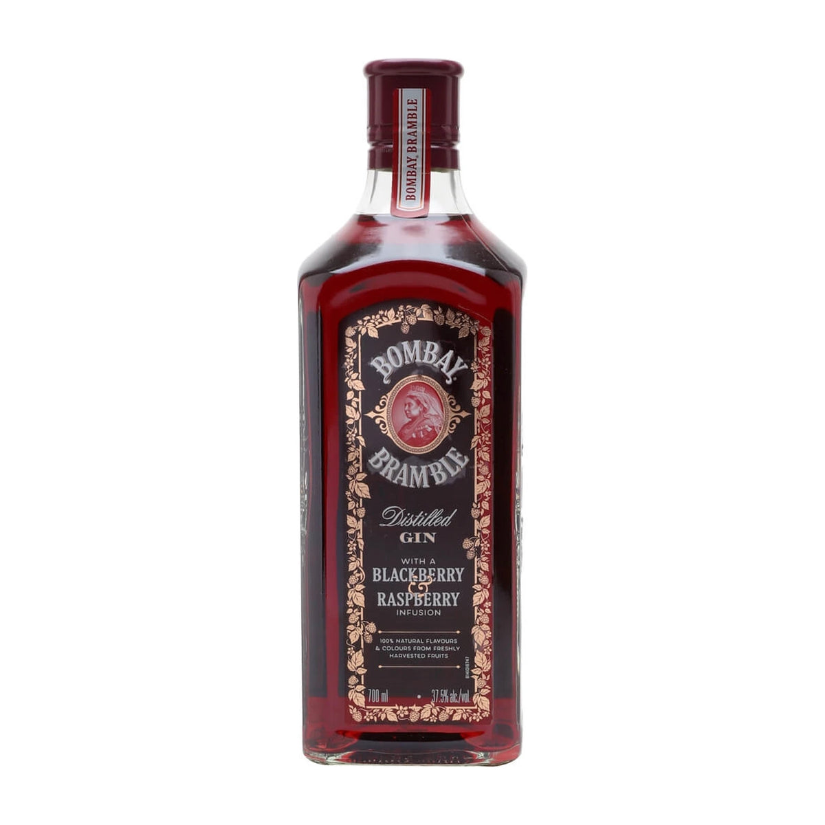 Bombay Bramble Gin 70cl bottle on a white background