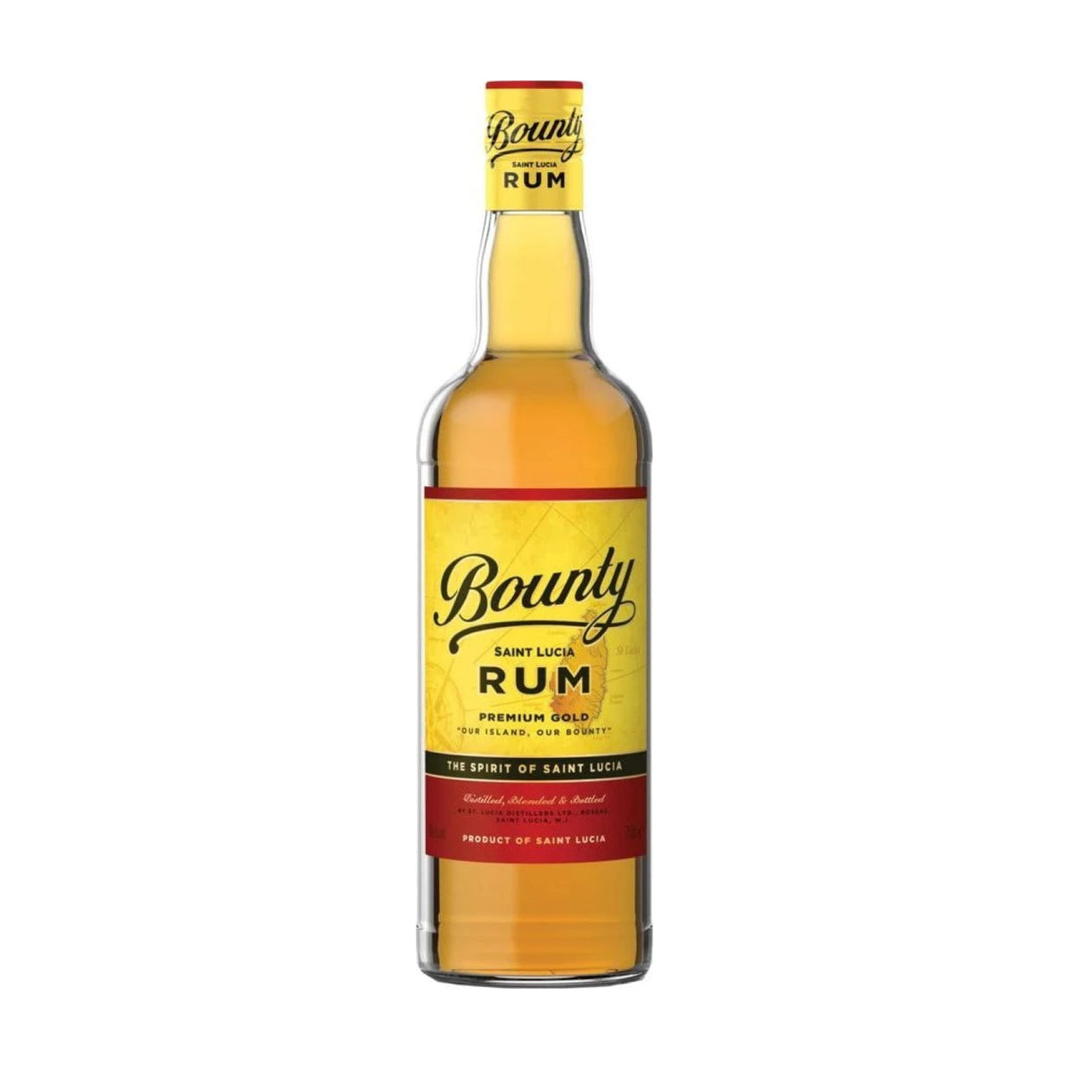Bounty Gold Rum 70cl bottle on a white background