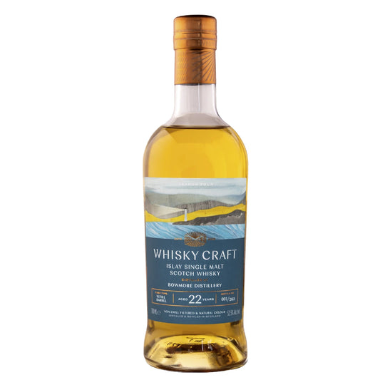 Bowmore 22 Year Old Whisky Craft Islay Single Malt Scotch Whisky bottle, 70cl, 52.5% ABV