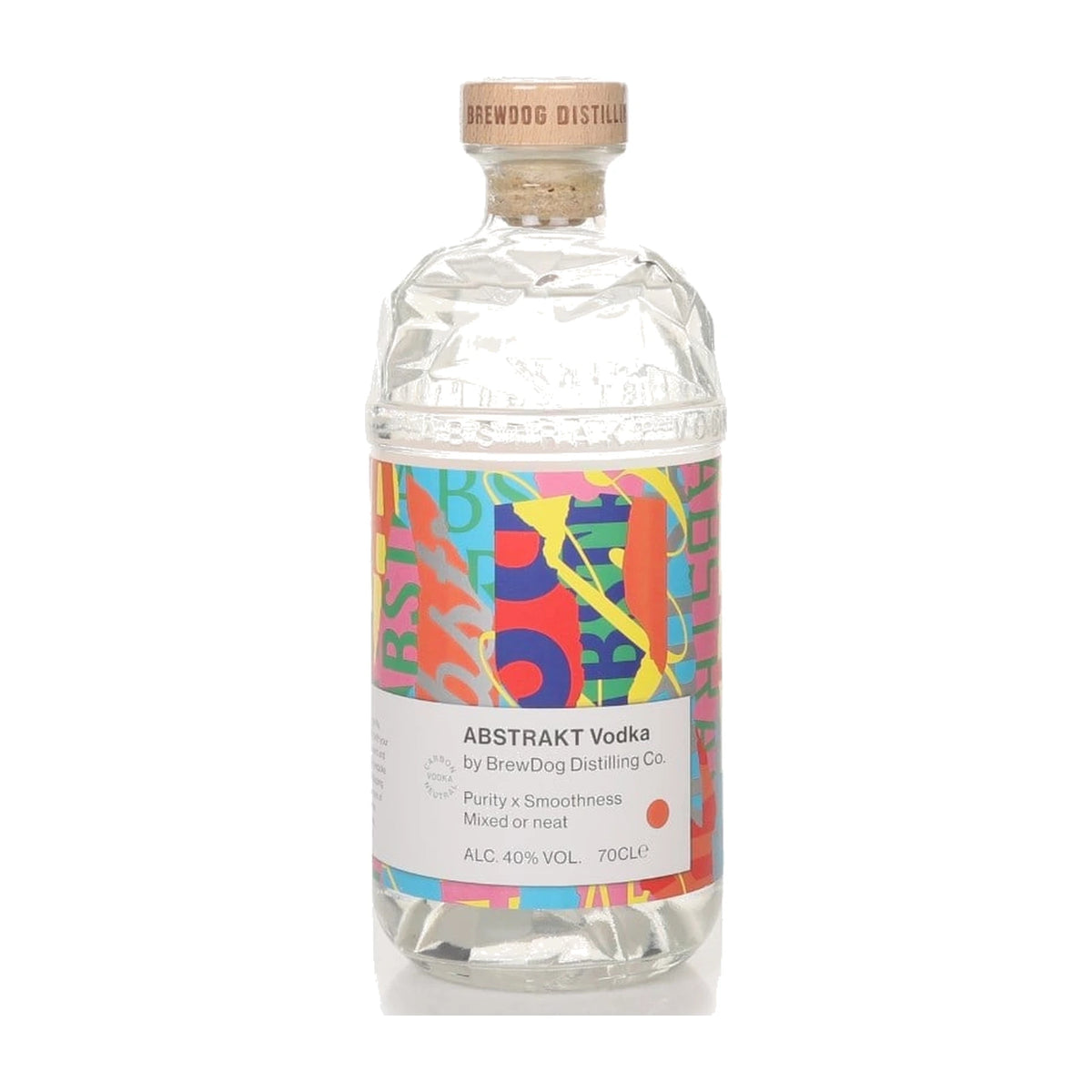 BrewDog Abstrakt Original Vodka 70cl bottle on a white background