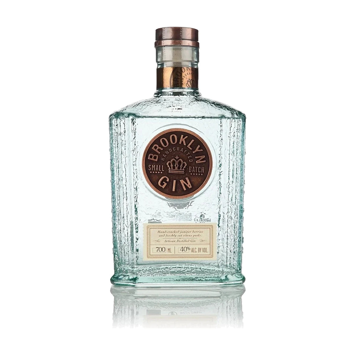 Brooklyn Gin, 70cl bottle on a white background