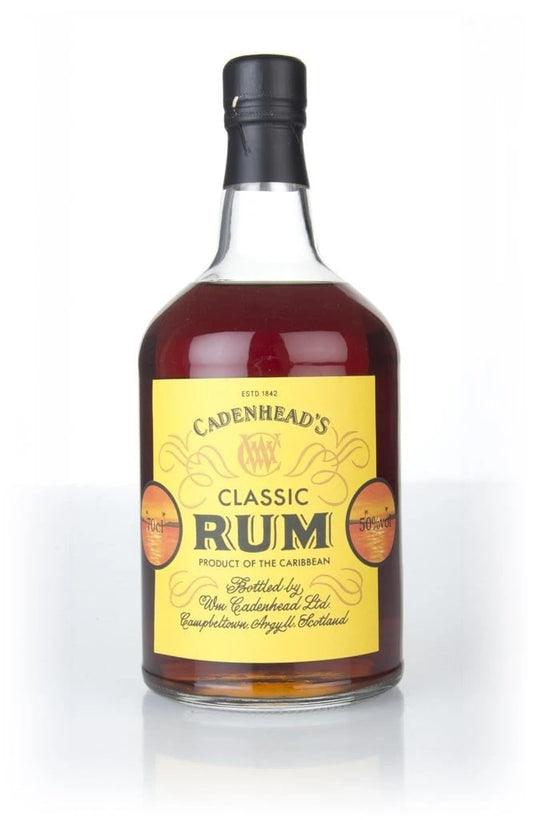 Cadenhead's Classic Rum, 70cl bottle on a white background