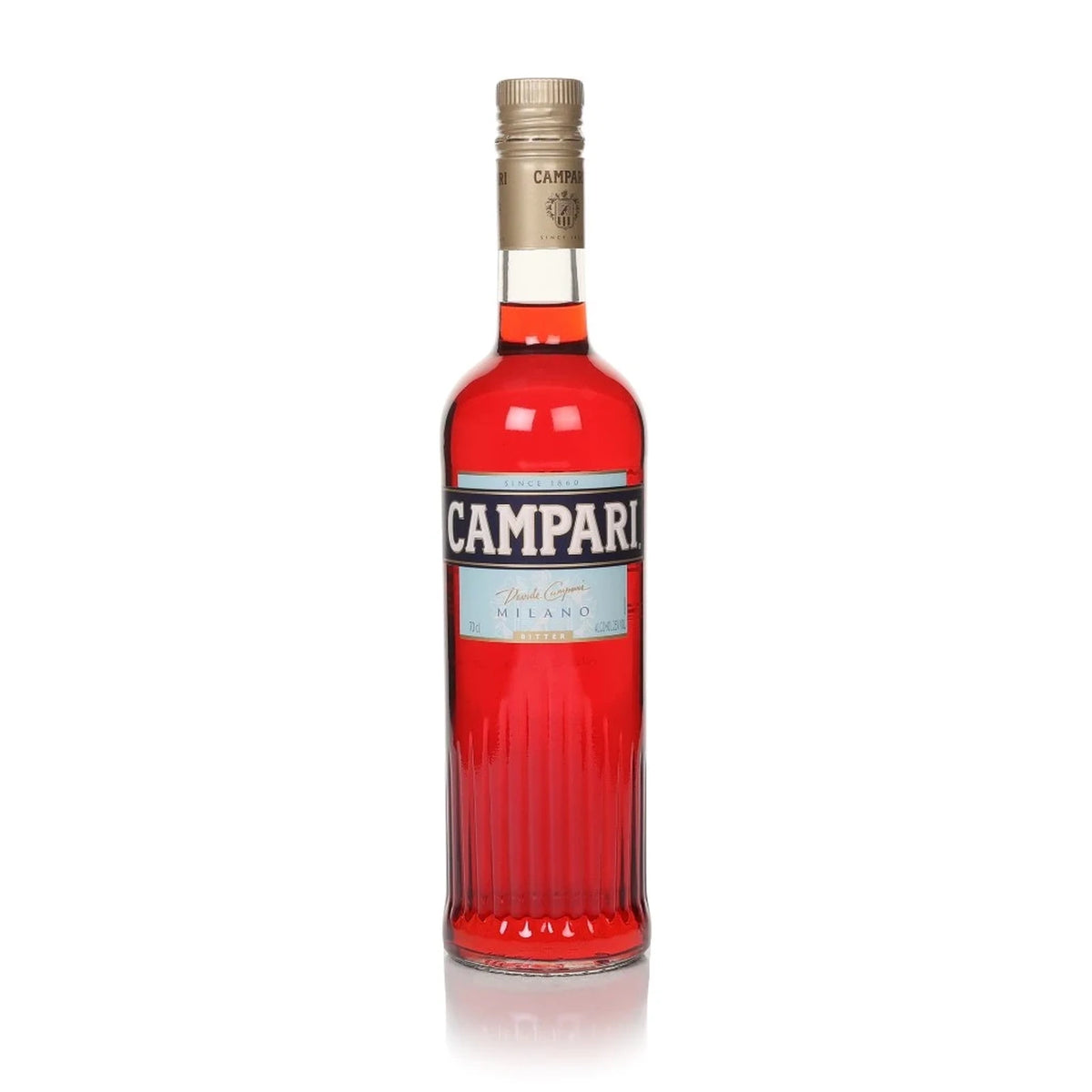 Campari Aperitivo 70cl bottle on a white background