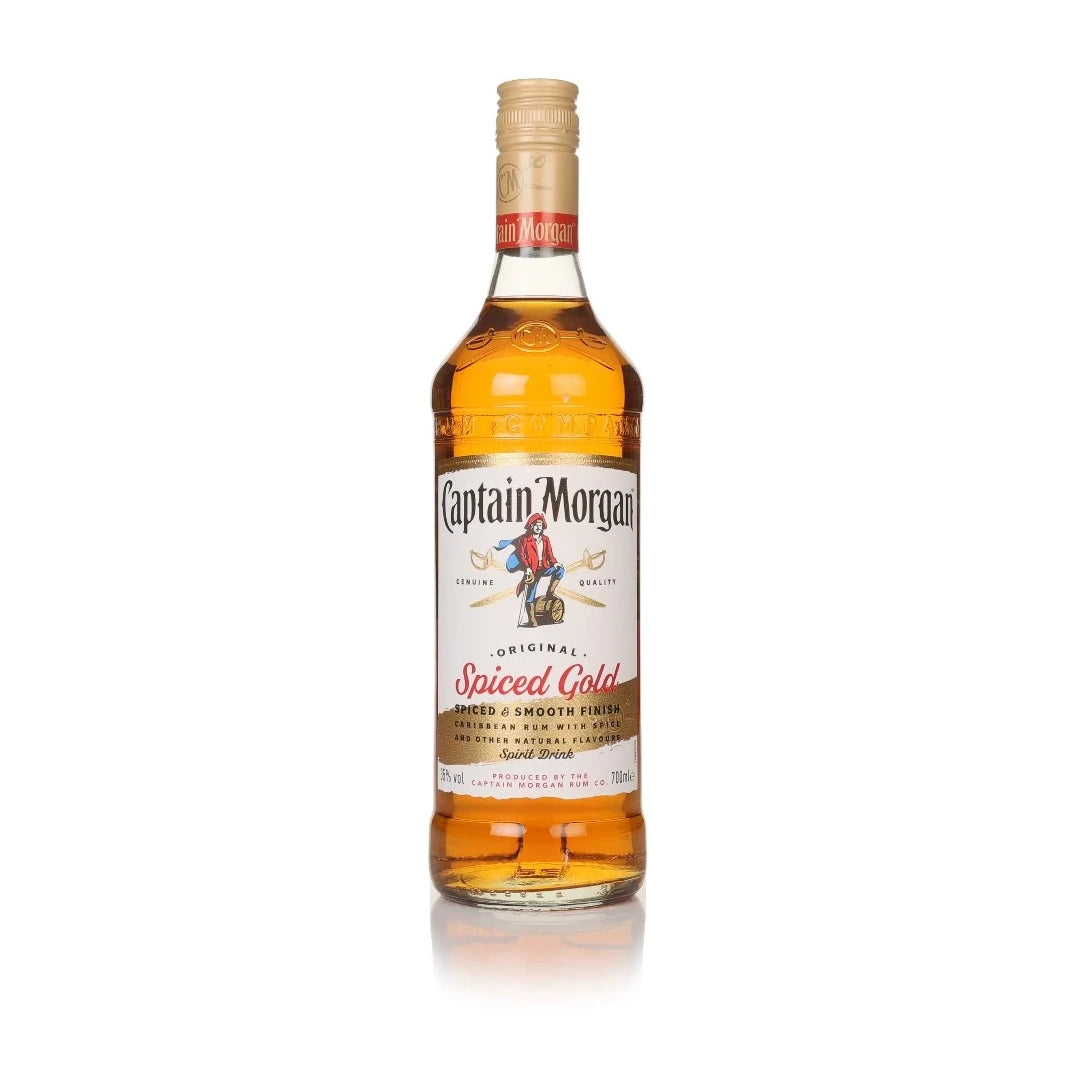 Captain Morgan Original Spiced Rum 70cl bottle on a white background