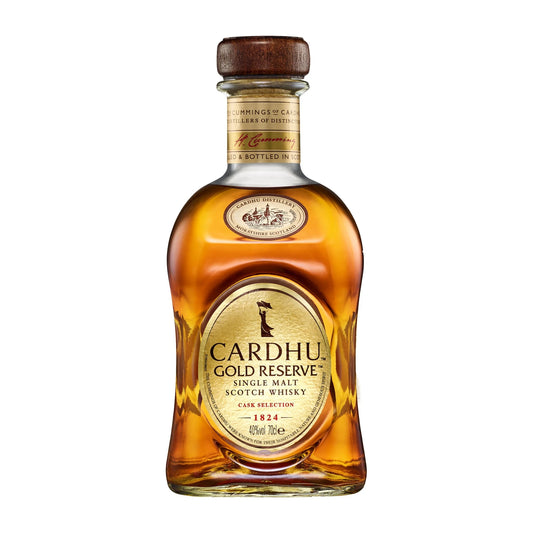 Cardhu Gold Reserve Speyside Single Malt Scotch Whisky 70cl bottle on a white background