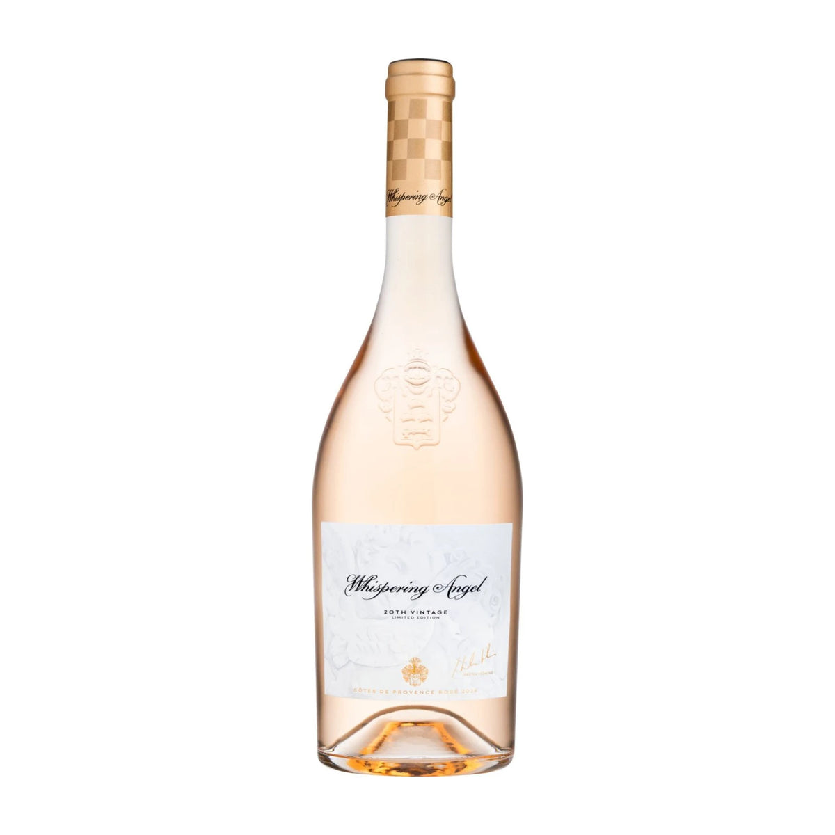 Caves d'Esclans Whispering Angel Rosé, Côtes de Provence 75cl bottle on a white background