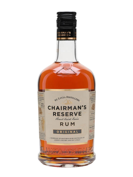 Chairman's Reserve Original Rum 70cl bottle on a white background