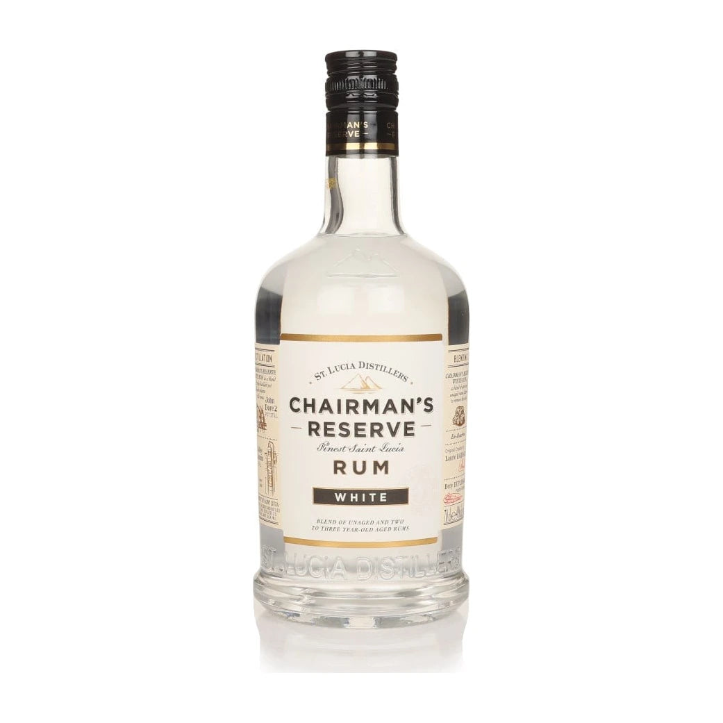 Chairman's Reserve White Rum bottle on white background