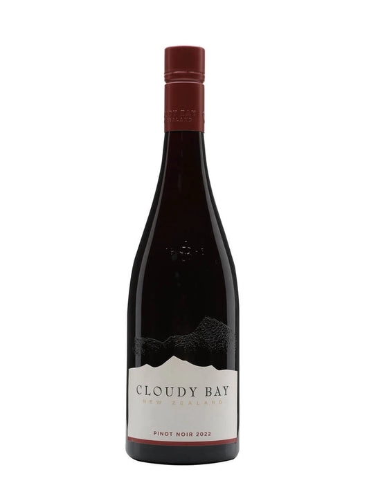 Cloudy Bay Pinot Noir 75cl bottle on a white background