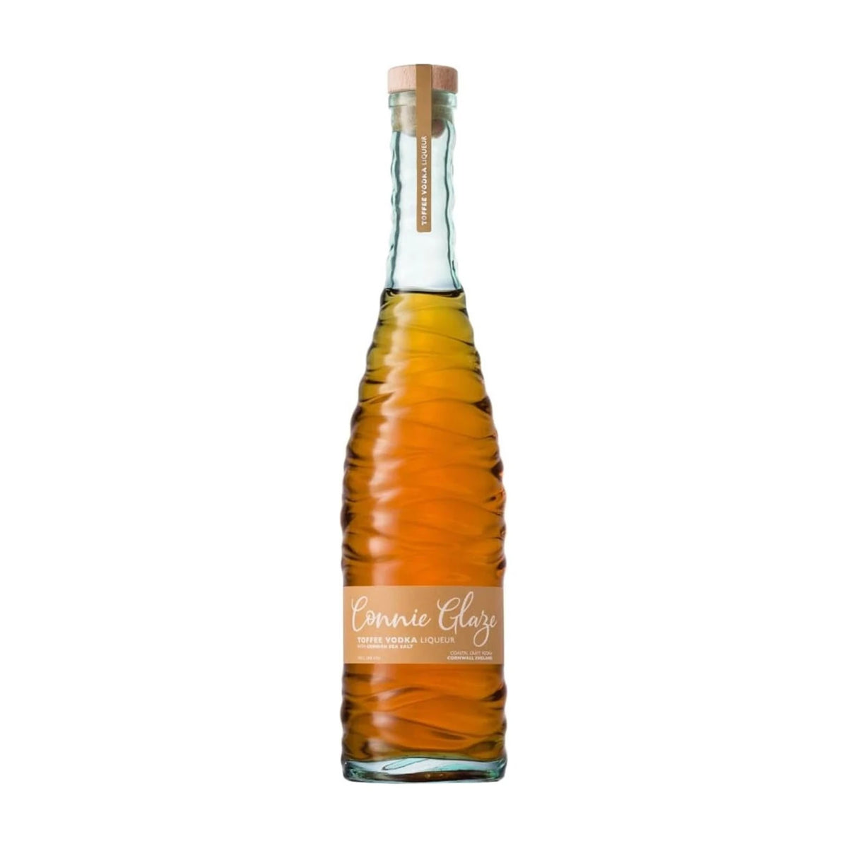Connie Glaze Toffee Vodka Liqueur 70cl bottle on a white background