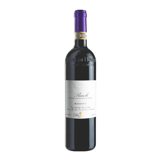 Costa di Bussia Barolo Riserva DOCG 75cl bottle on a white background