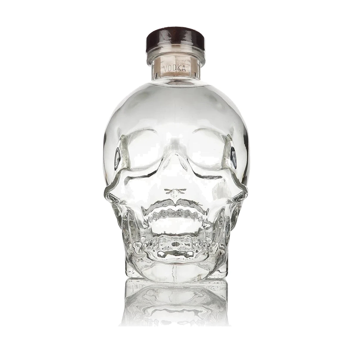 Crystal Head Vodka, 70cl bottle on a white background