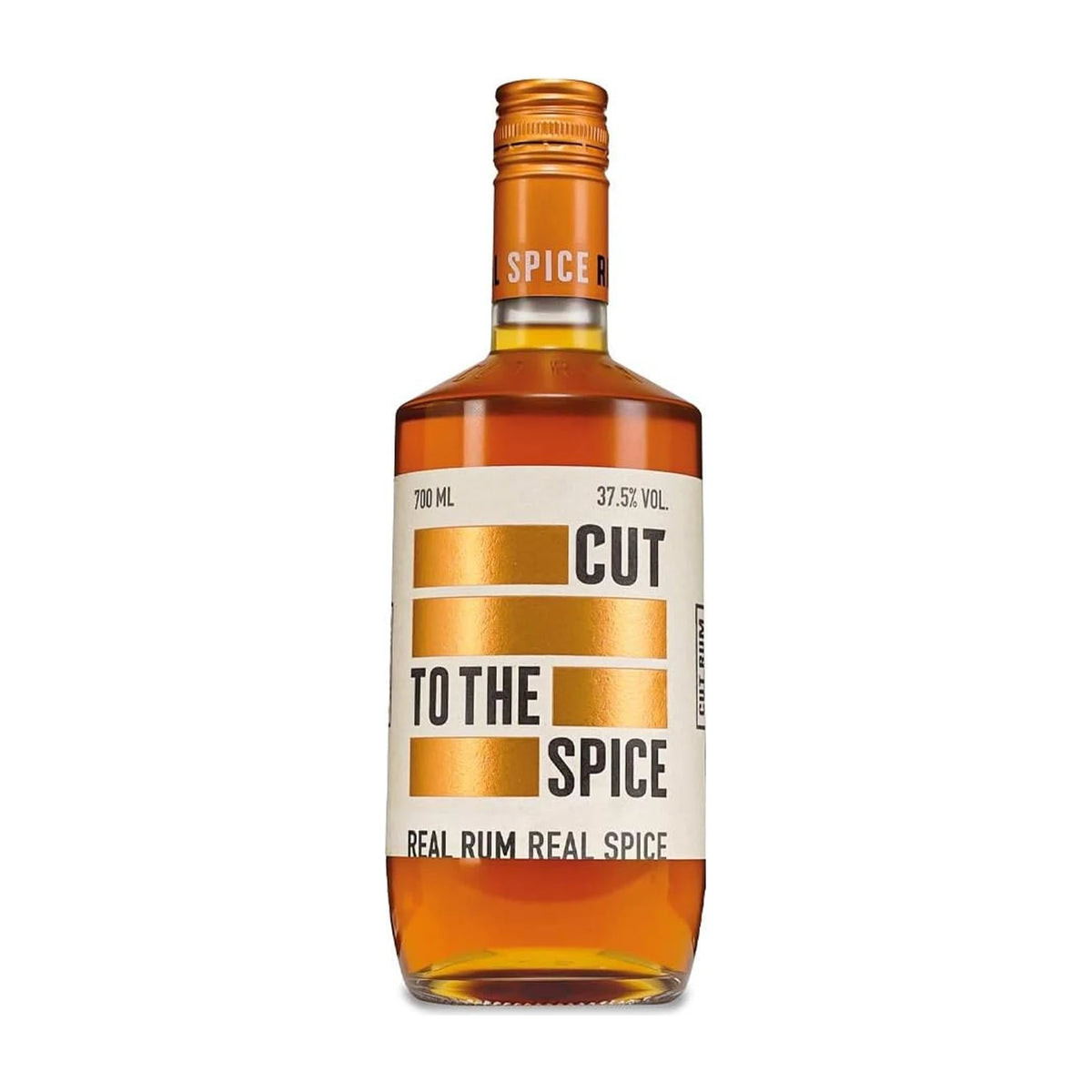 Cut Spiced Rum 70cl bottle on a white background
