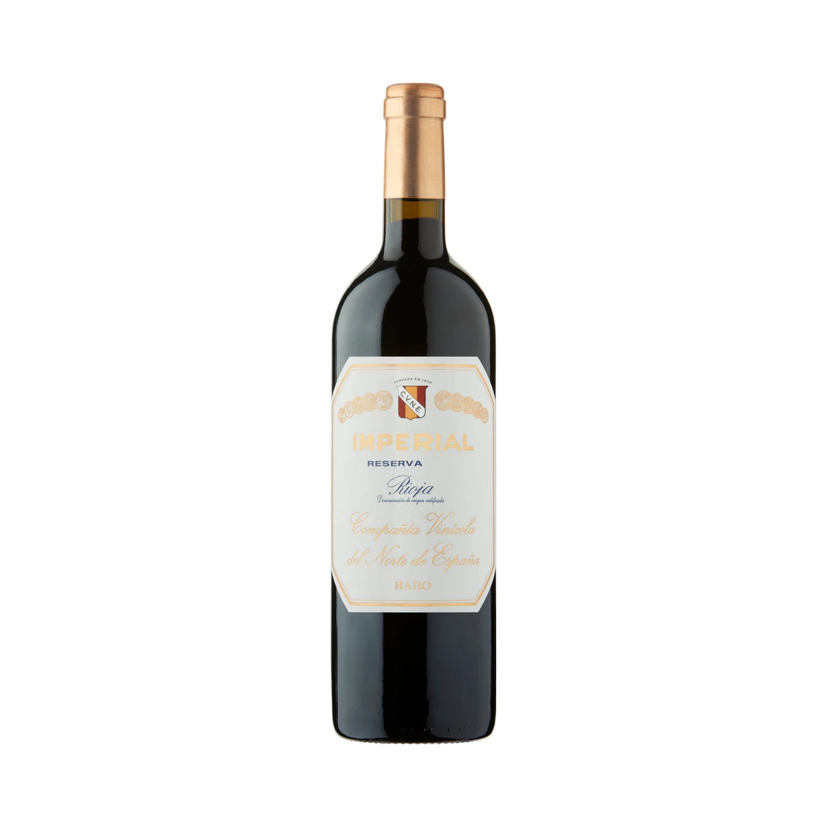 CVNE Cune Imperial Reserva Rioja 75cl bottle on a white background