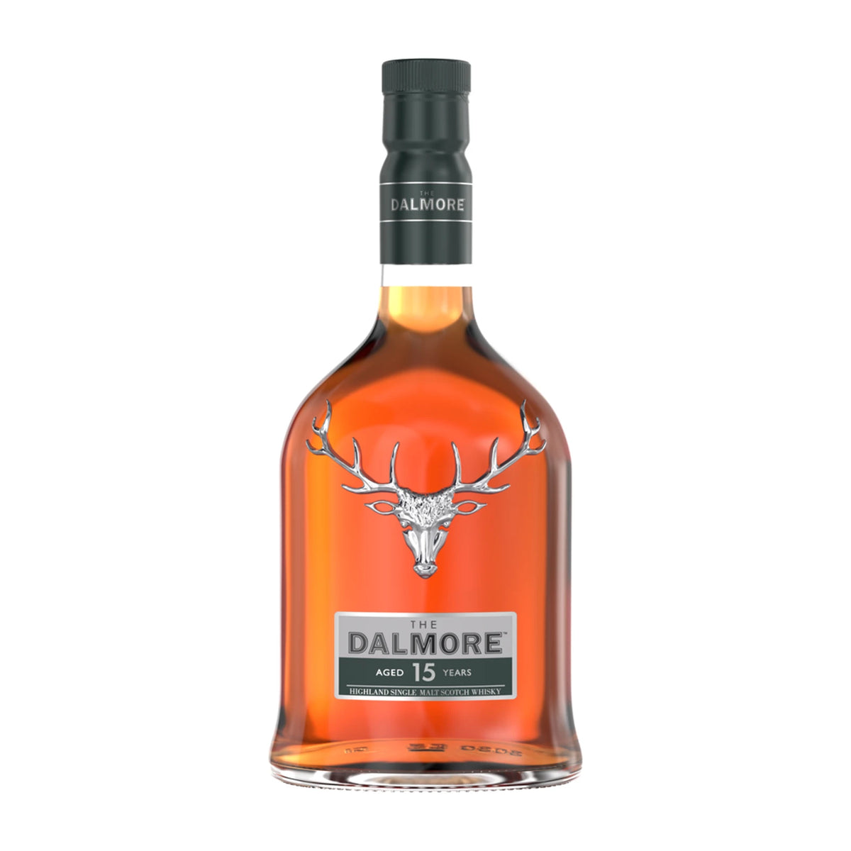 The Dalmore 15 Year Old Highland Single Malt Scotch Whisky, 70cl bottle on a white background