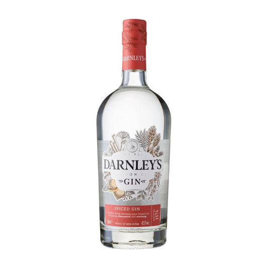 Bottle of Darnley's Spiced Gin, small-batch London Dry Gin, Fife, Scotland, 42.7% ABV, 70cl