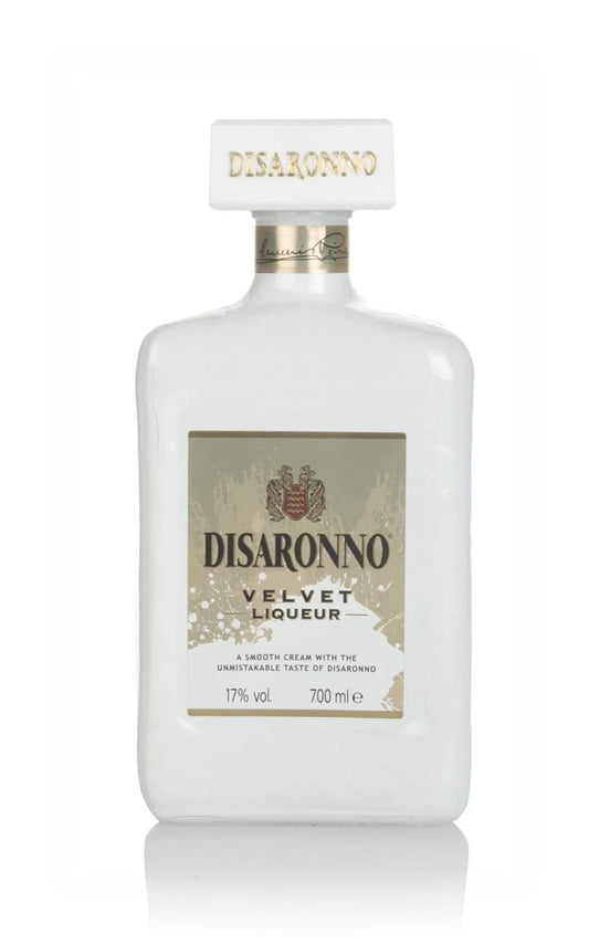 Disaronno Velvet Cream Liqueur, 70cl bottle on a white background