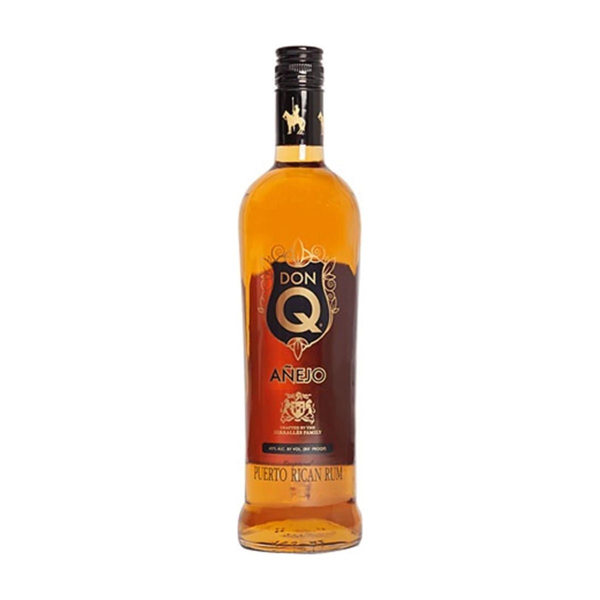 Don Q Anejo Rum 70cl bottle on a white background
