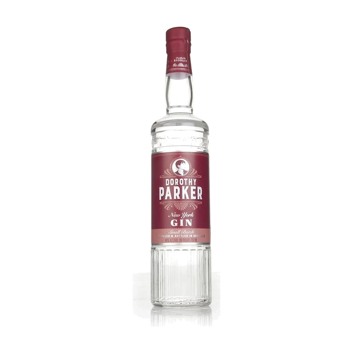 Dorothy Parker American Gin, 70cl bottle on a white background