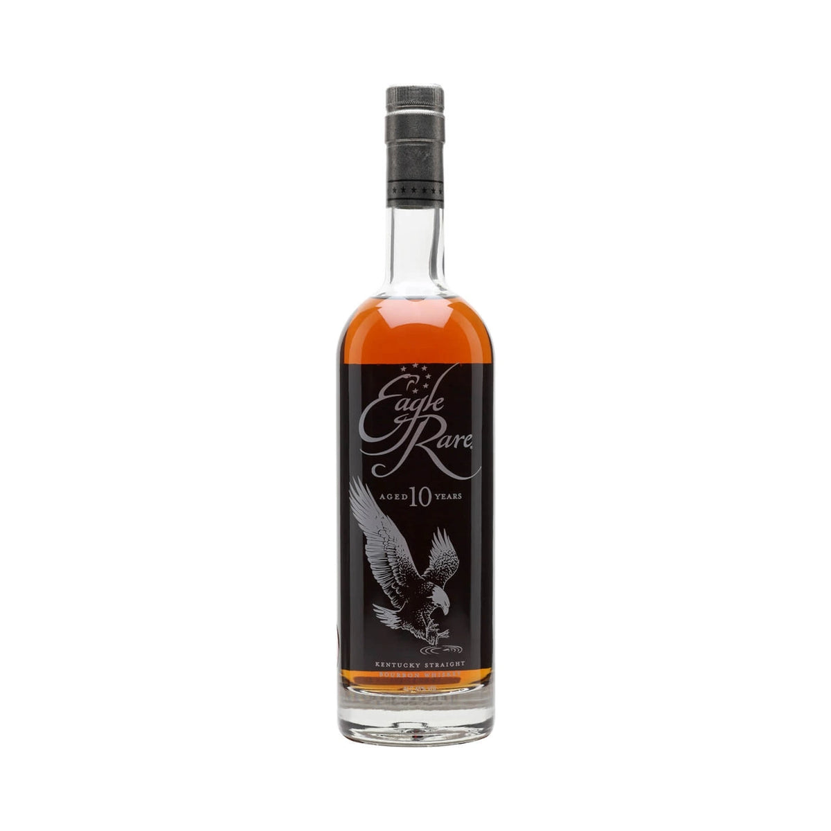 Eagle Rare 10 Year Old Kentucky Straight Bourbon 70cl bottle on a white background