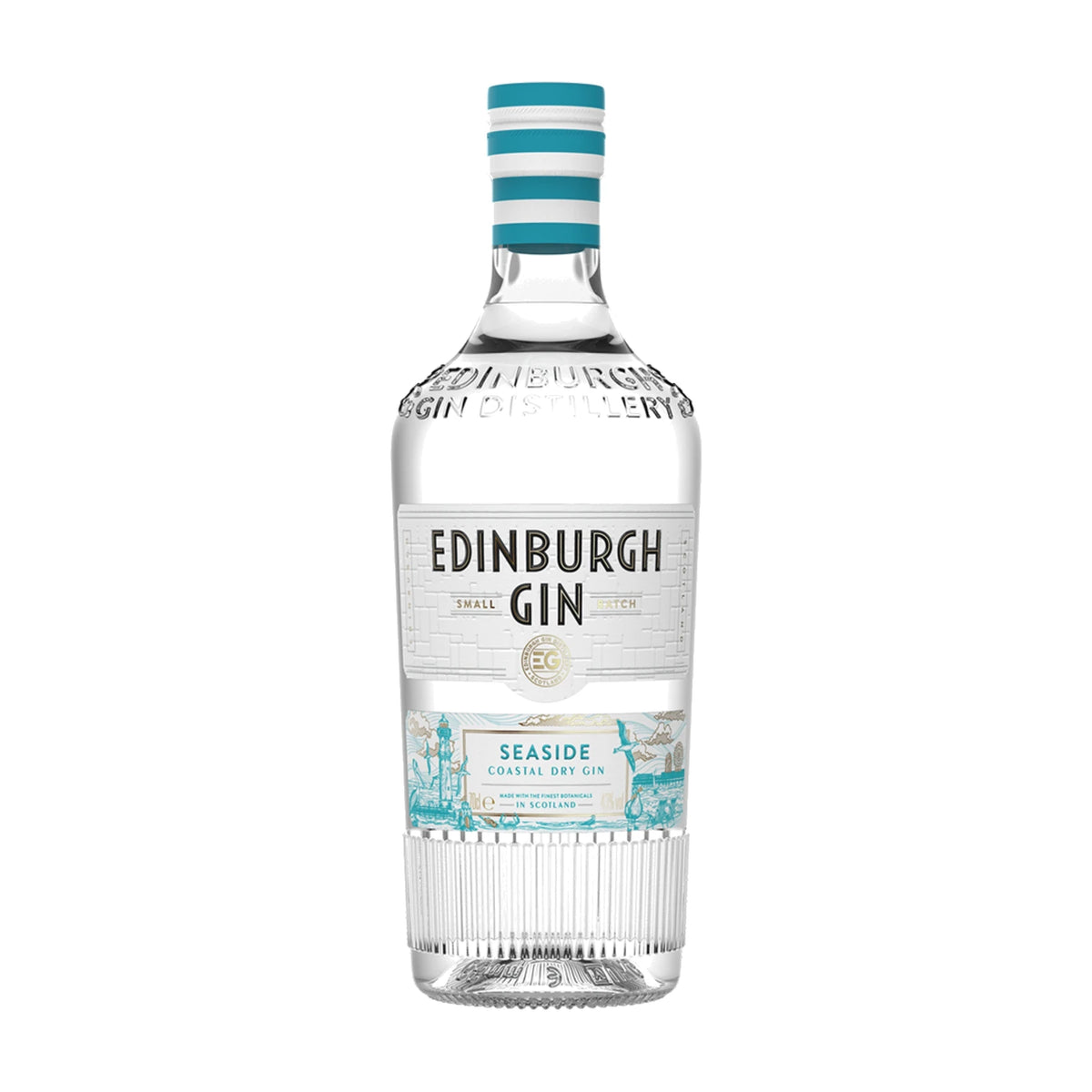 Edinburgh Gin Seaside Coastal Dry Gin, 70cl bottle on a white background