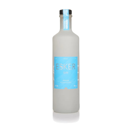Esker Premium Scottish Gin 70cl bottle on a white background