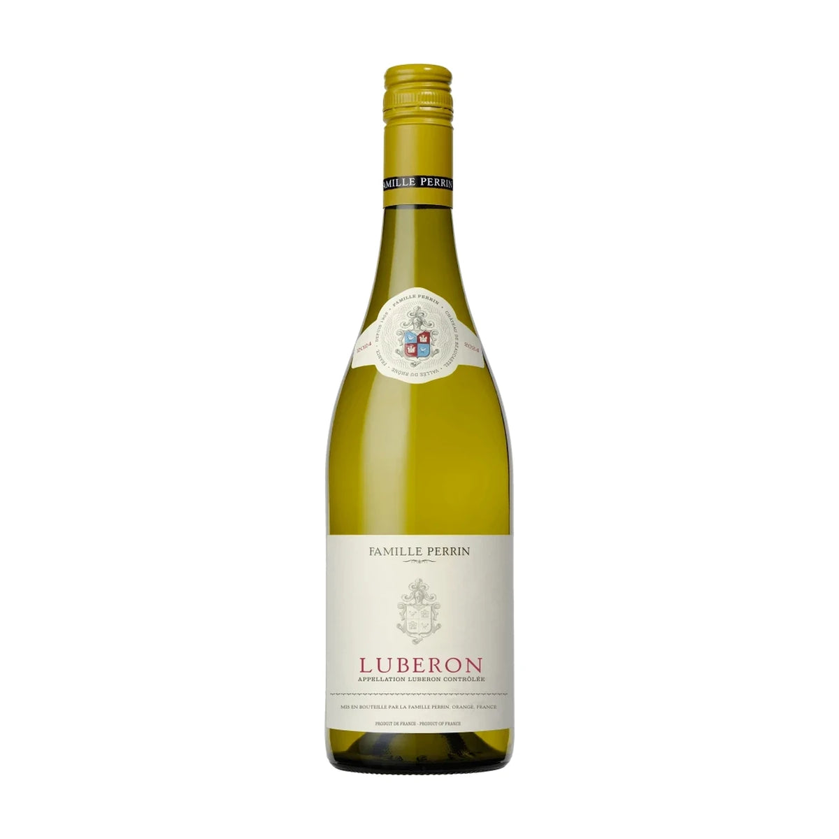 Famille Perrin Luberon Blanc, 75cl bottle on a white background