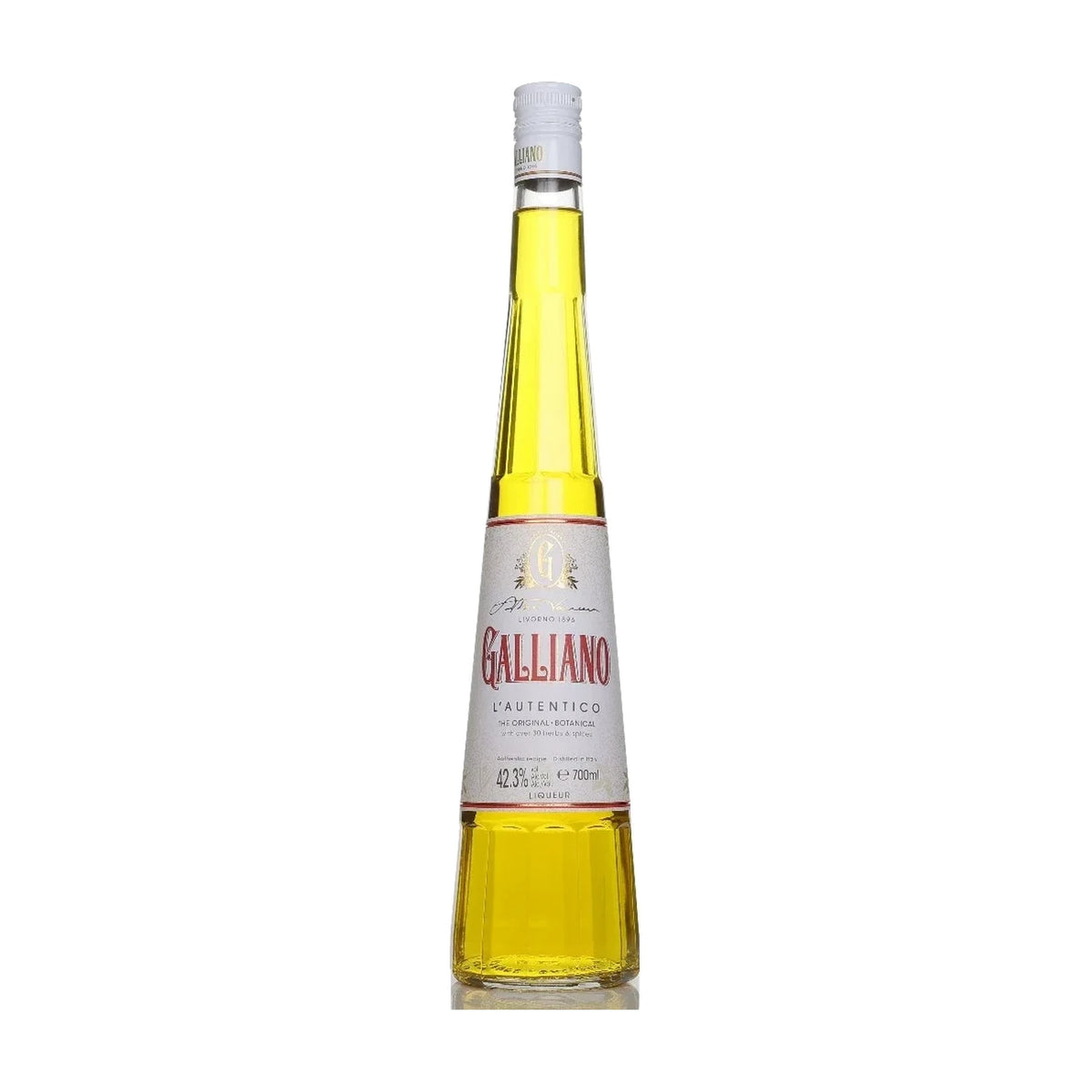 Galliano L'Autentico Liqueur, 70cl bottle on a white background
