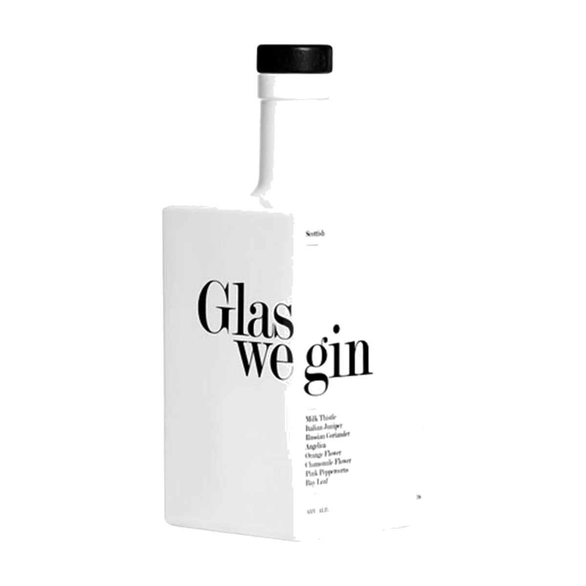 Glaswegin Original London Dry Gin, 70cl bottle on a white background