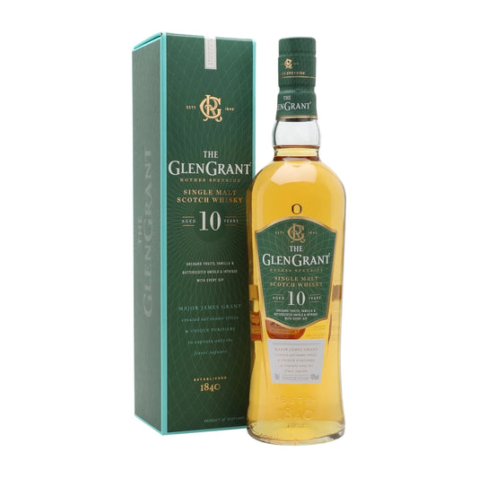 Glen Grant 10 Year Old 70cl bottle on a white background
