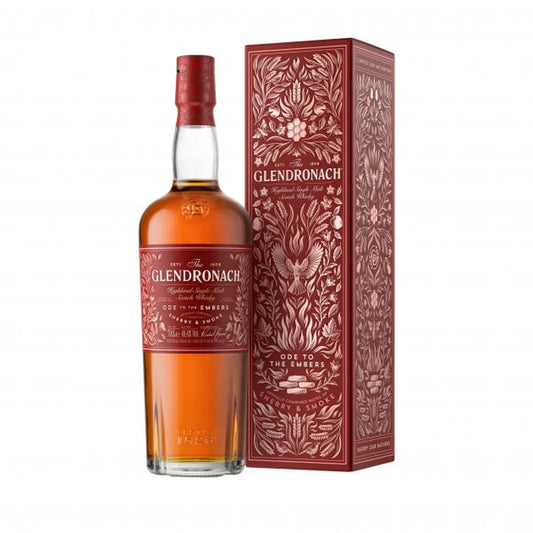 GlenDronach Ode to the Embers Highland Single Malt Scotch Whisky bottle and gift box, 70cl, 48.4% ABV